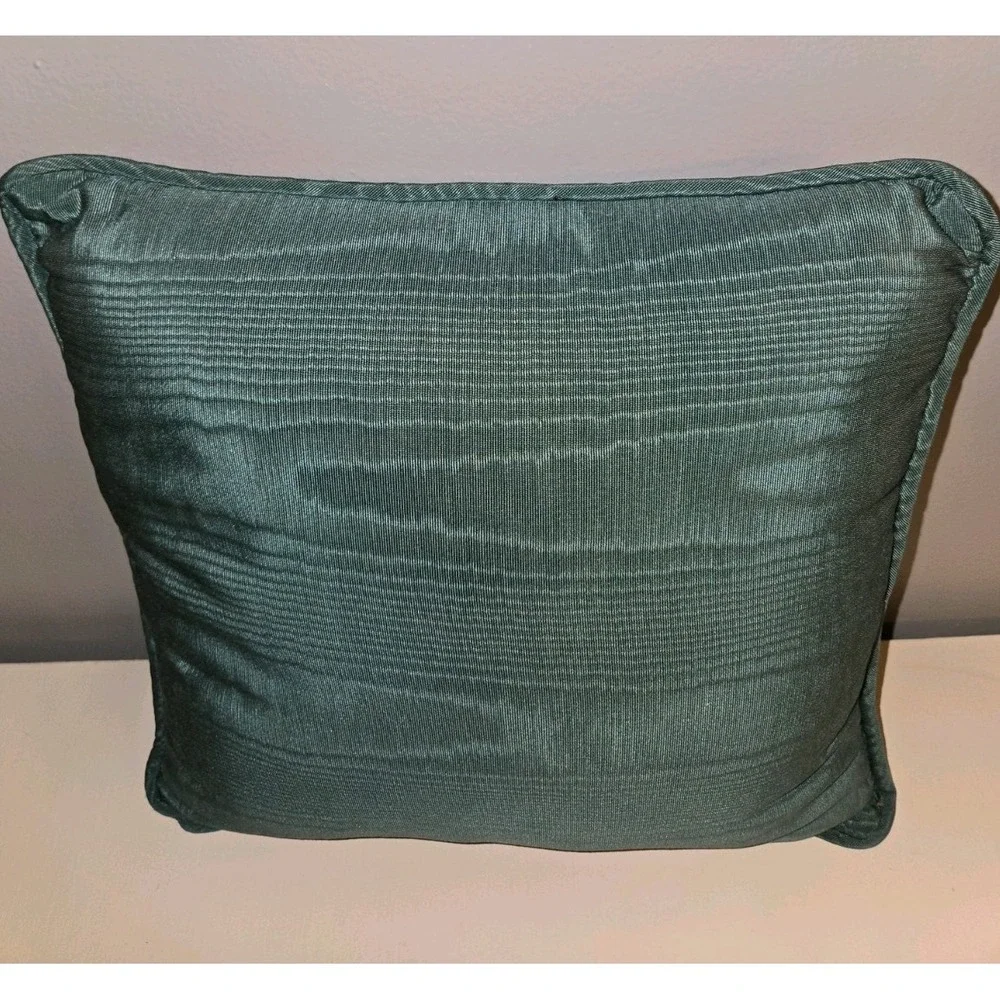 Beautiful‎ Tapestry Throw Pillow~Multicolored Library Theme~solid green backing